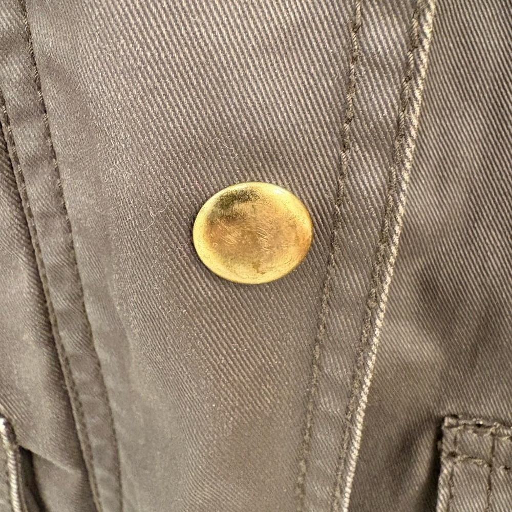 J. Crew Downtown Olive Green Utility Waxed Field Jacket Size XS - Picture 9 of 16